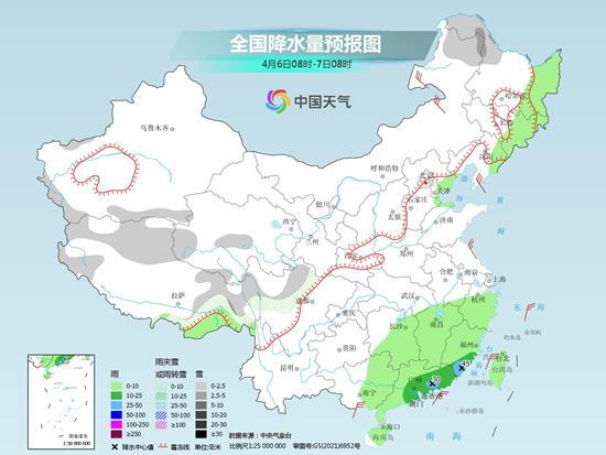 中东部强降水持续局地今有大暴雨 降温区域进一步扩大