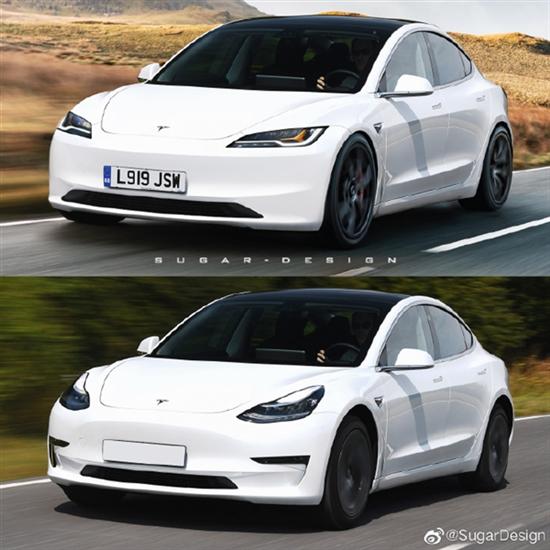 大神绘制新款特斯拉Model 3：有豪车味了