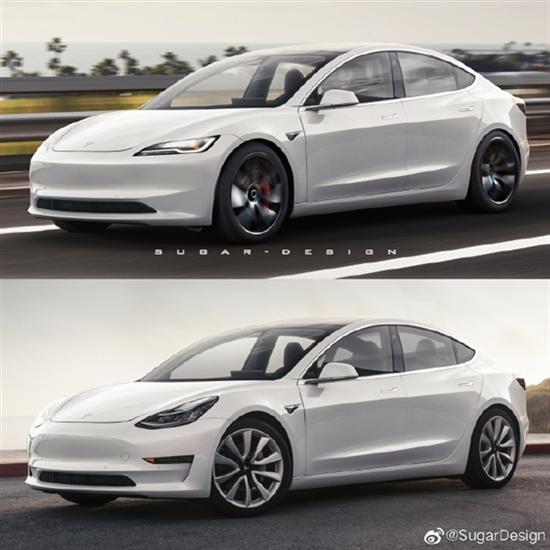 大神绘制新款特斯拉Model 3：有豪车味了