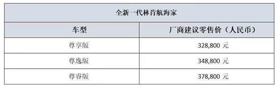 全新林肯航海家正式上市 售32.88-37.88万