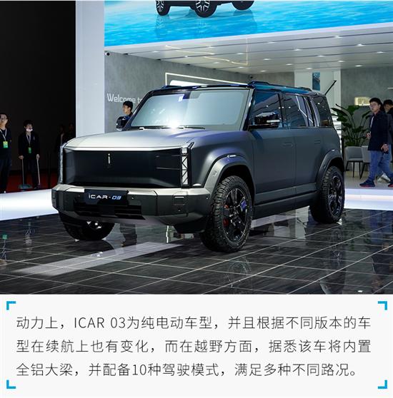 纯电SUV也能如此硬派 静态体验iCAR 03