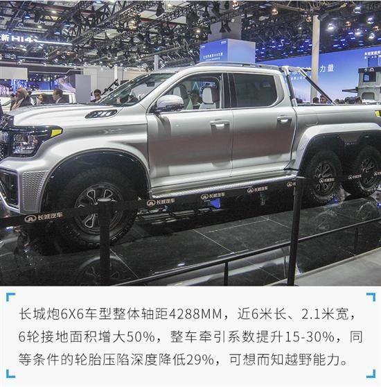 国内最强皮卡终于出现 长城炮6X6