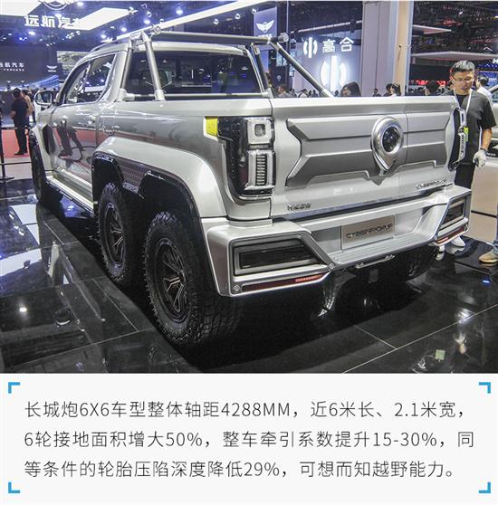 国内最强皮卡终于出现 长城炮6X6