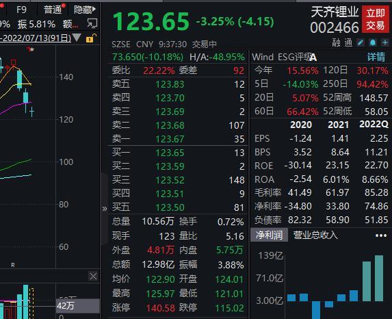 天齐锂业港股上市首日破发，大跌超10%