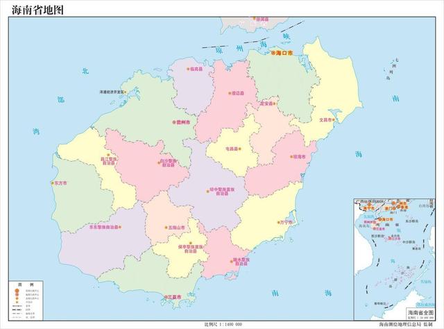 海南省城市规模划定：1个大城市，1个中等城市，7个小城市