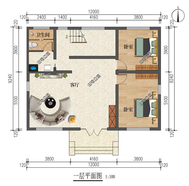 5套12×9米户型，如果你家也是相同尺寸，那相当于免费定制设计了