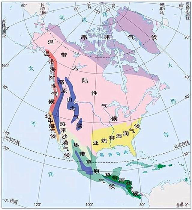 四分之一的美国人住在南端的加州、得州、佛州，美国人不耐冻？