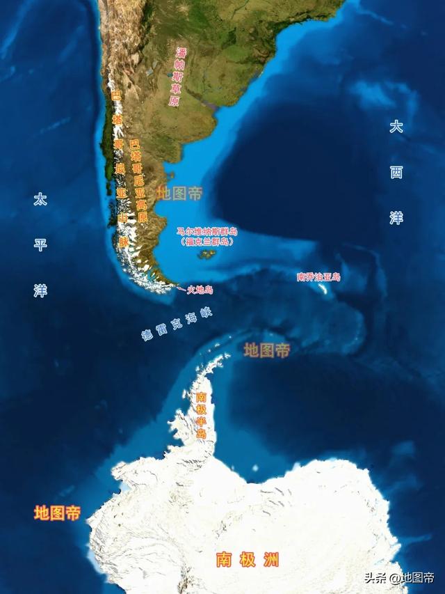 哪些国家的地图，“装得下”狭长的智利？