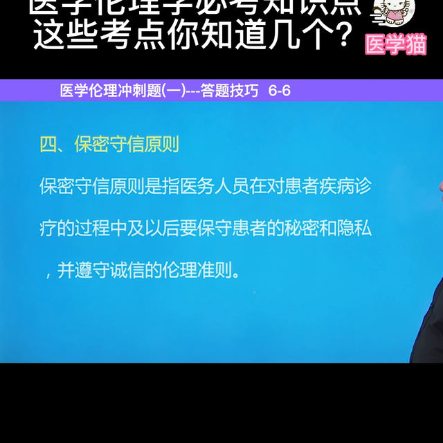 医学伦理学冲刺题答题技巧(一) 必考知识点6#医考