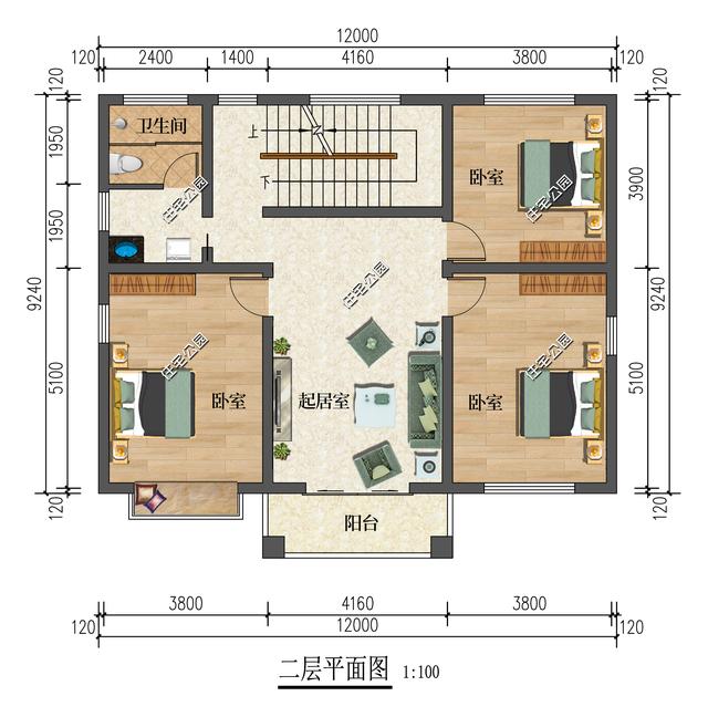 5套12×9米户型，如果你家也是相同尺寸，那相当于免费定制设计了