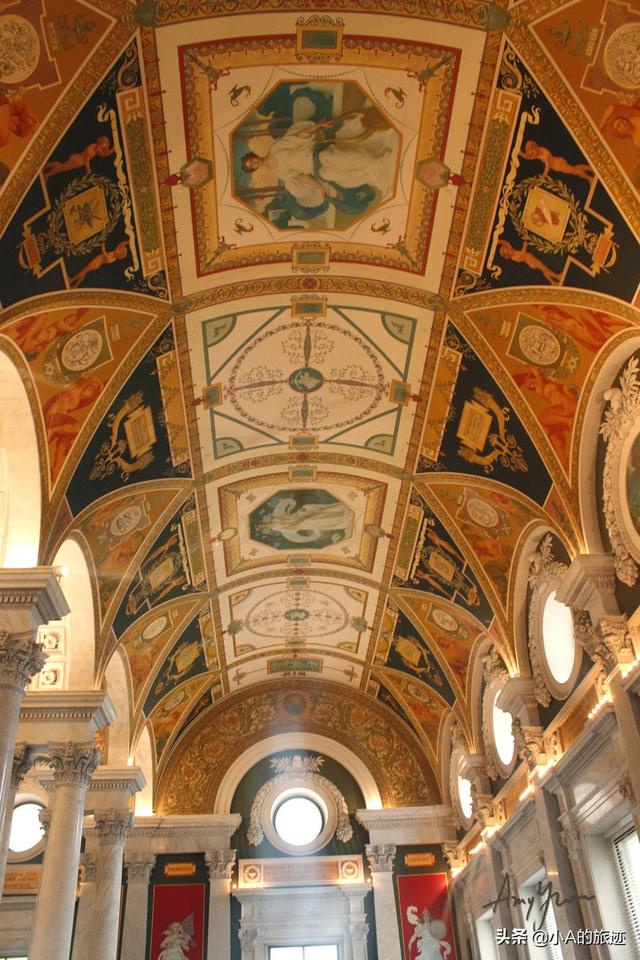 太美了！美国国会图书馆 Library of Congress #旅行# #图书馆#