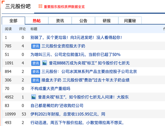 昔日央视标王太子奶股权流拍，三元股份“接盘”利弊难测