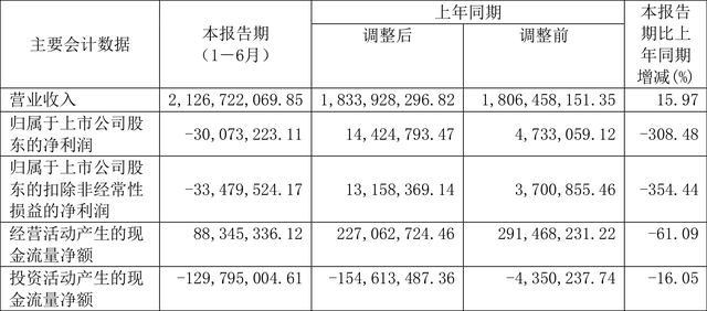 吉翔股份：2023年上半年亏损3007.32万元