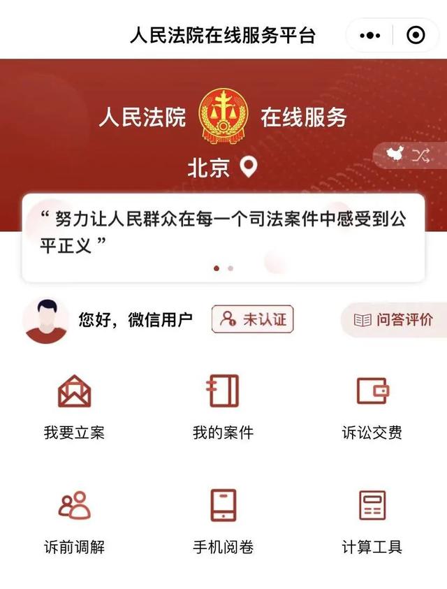 “为群众办实事示范法院”创建活动｜“视说”诉讼全流程——网上立案