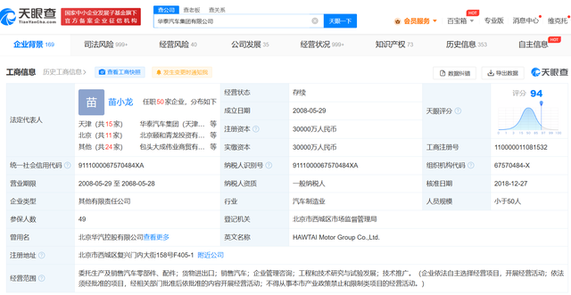 华泰汽车集团累计被执行超31亿