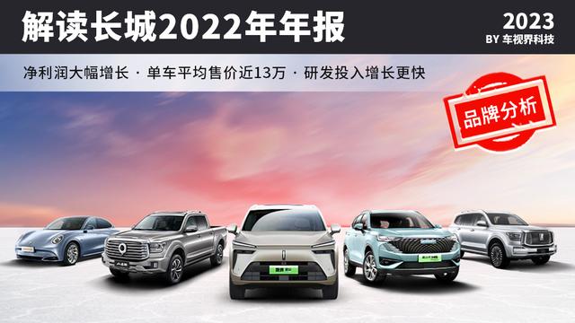 销量下滑不代表没挣钱 净利润破80亿 聊聊长城汽车2023年年报