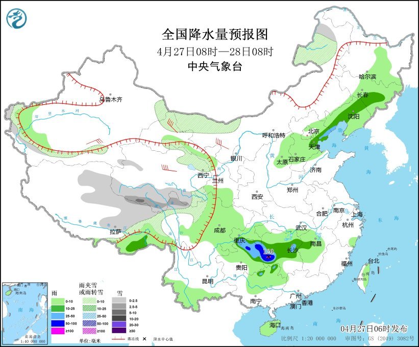 江南华南将有明显降雨过程 北方将迎大风降温天气