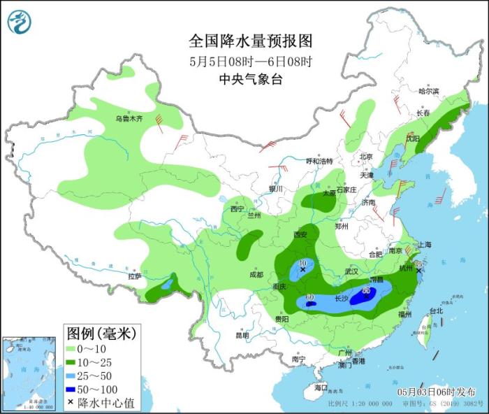 江汉黄淮江淮等地将有强降雨过程