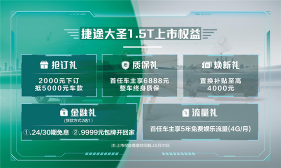 9.39万元起 捷途大圣1.5T携新颜色焕新上市