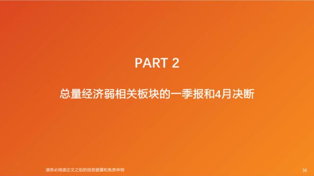 【天风策略刘晨明】4月决断：一季报后的行业比较思路