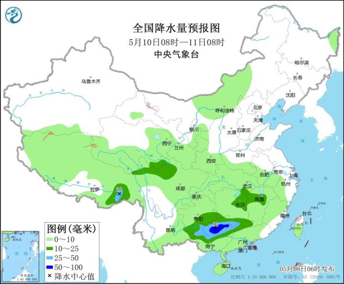 华南西南部等地仍有较强降雨 西北地区多降水天气