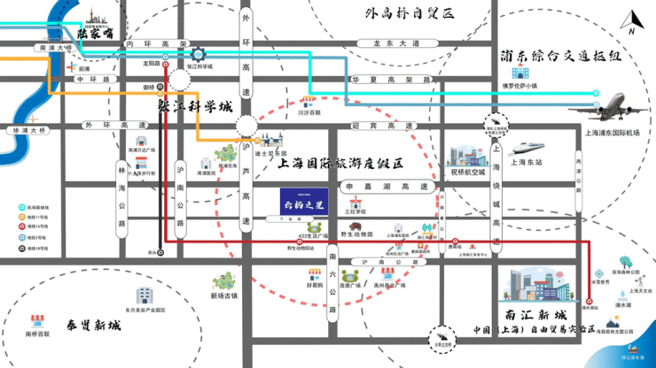 上海浦东云栖之星(云栖之星复式公寓)16号线野生动物园旁双钥匙户型