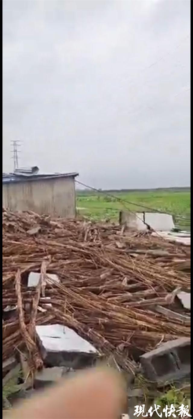 盐城出现9级雷暴大风，有人员受伤房屋受损