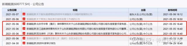 股东权利谁说了算？天册、国浩等律所遭新潮能源股东实名举报