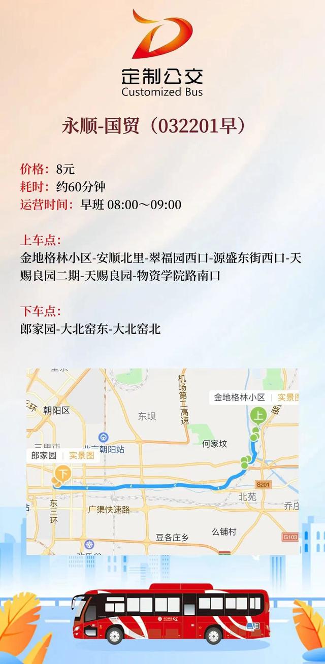 北京定制公交新开8条通勤线，覆盖多区！详图来了