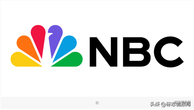 美国全国广播公司 NBC 更新彩色孔雀LOGO，赋予更鲜艳明亮的色彩