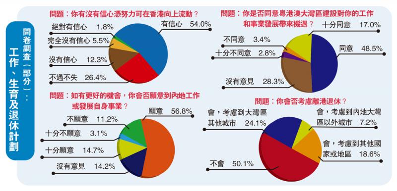 问卷调查（部分）：工作、生育及退休计划