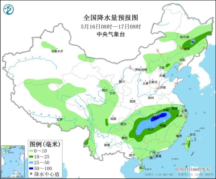 云南等地有较强降雨 华北黄淮部分地区将有高温