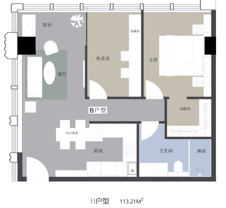 杨浦内中环【江湾道壹号】精装大平层公寓不限购-建面103-132㎡