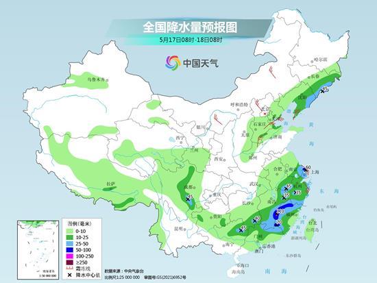 南方较强降雨南移  北方高温范围明显缩减