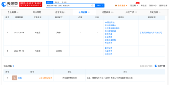 载合汽车完成新轮融资 百度旗下公司参投