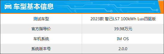 智能车机评测：2023款智己LS7