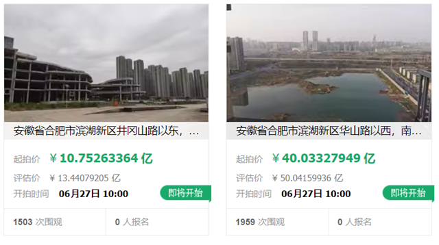 合肥宝能城部分资产被拍卖，起拍价总计50.78亿元