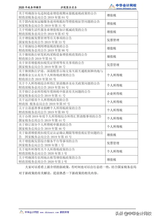 考税务师的集合了！13页必背新法规法条来了！心中有法，考试不慌