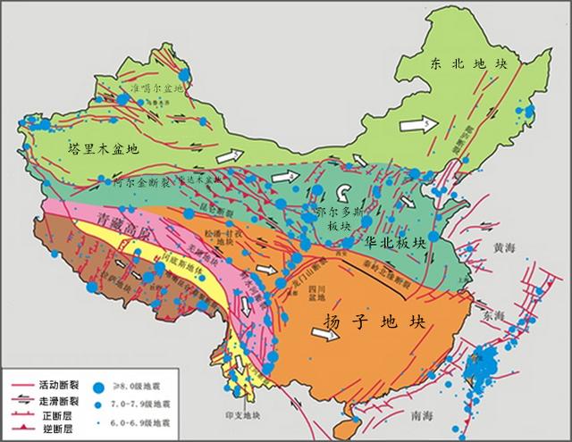 中国历史地震分布图：这五个省份地震发生得最少，有你家乡吗？