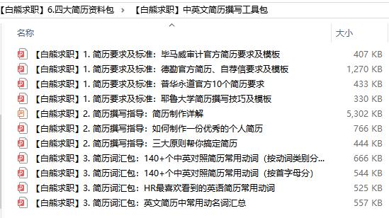 四大HR喜欢的简历是怎样的？中英文对照的优秀简历模板免费领取！