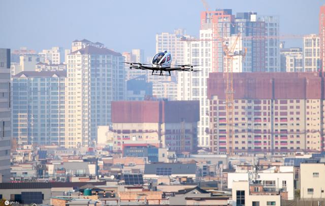 堵车就上天！韩国“载人空中出租车”在大邱试飞