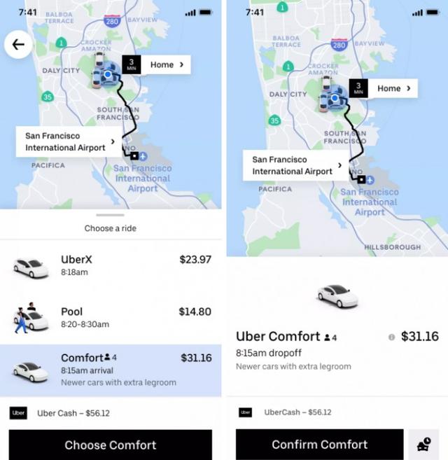 Uber推出新乘坐类型Comfort  作为标准UberX的升级版