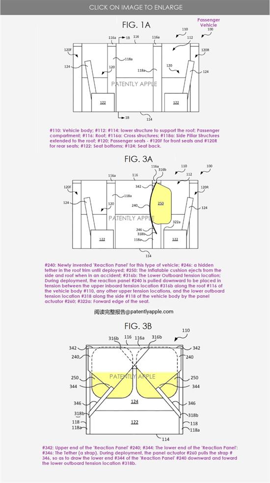 苹果获新乘员约束系统专利 用于无人驾驶