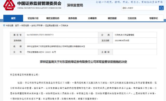 监管出手！多家券商以及知名分析师被点名！招商策略首席、东亚前海证券研究所所长均在列