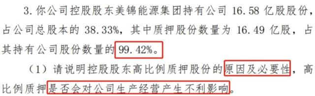 300亿氢能源龙头大跌！控股股东质押比例99%，监管关注平仓风险