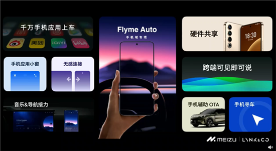 MWC现场体验领克08魅族Flyme Auto车机