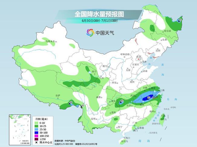 长江以北强降雨持续“营业” 华北平原40℃极端高温返场