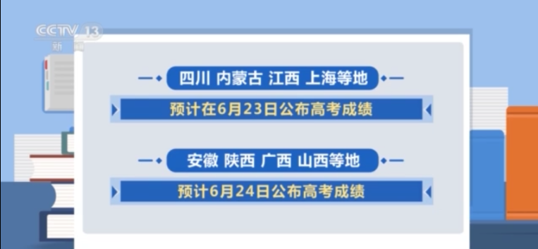 各地高考成绩今天起陆续公布→