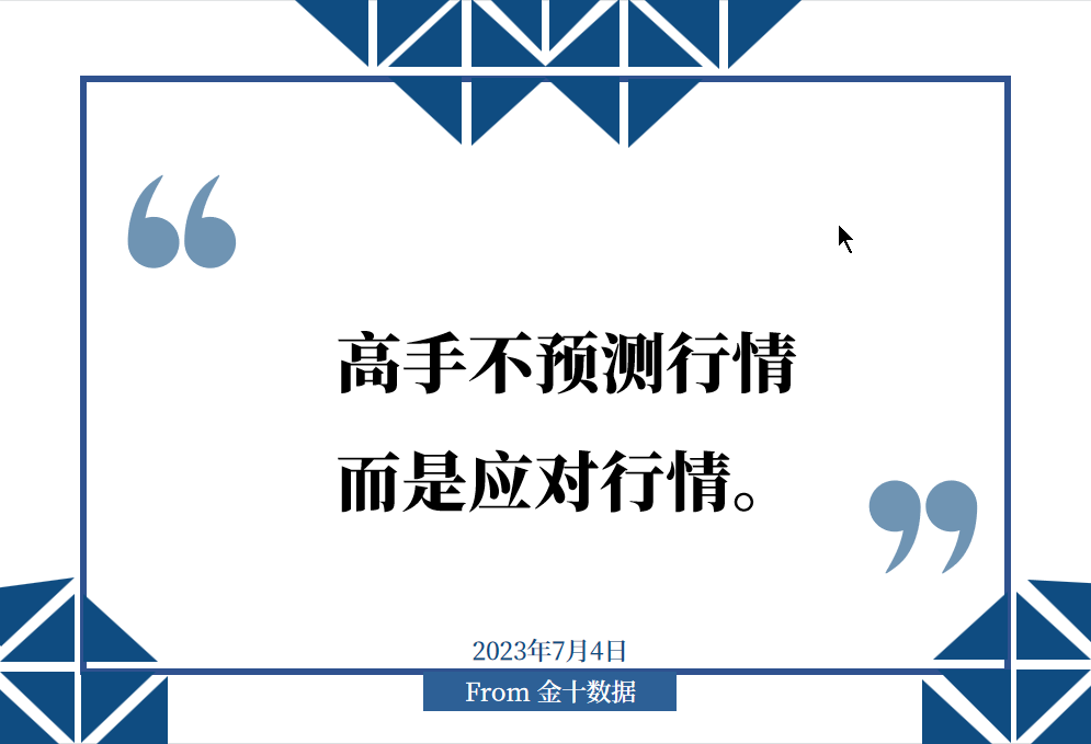 金十数据全球财经早餐 - 2023年7月4日