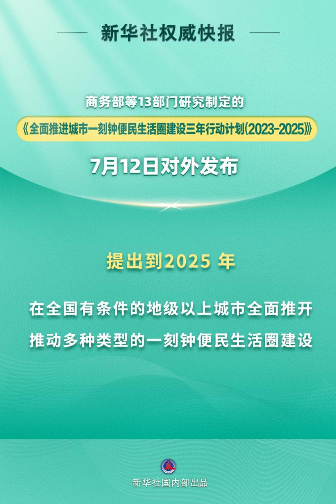 城市一刻钟便民生活圈建设三年行动全面推进